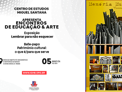 Professor Marcos Santana coordena mostra cultural na tarde desta terça (5) de maio no IGHB