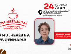 Palestra debate "As Mulheres e a Engenharia", dia 24 de setembro 