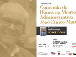 IGHB lança Comenda João Eurico Matta nesta quinta (20) de julho