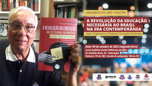 IGHB apoia lançamento de livro sobre a Educação no Brasil, do associado Fernando Alcoforado