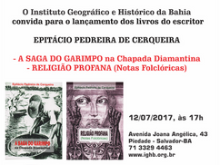 Escritor Epitácio Cerqueira lança livro no IGHB