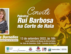Presidente da Fundação Casa de Rui Barbosa fará palestra no Museu de Arte da Bahia, dia 13.09
