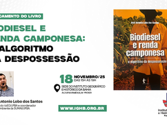 Professor José Antonio Lobo lança livro Biodiesel e renda camponesa: o algoritmo da despossessão dia 18 de novembro, no IGHB