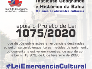 Nota de apoio ao Projeto de Lei 1075/2020