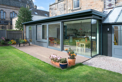 Chamberlain road, new extension garden view