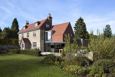 listed house with modern extension, fife, kent