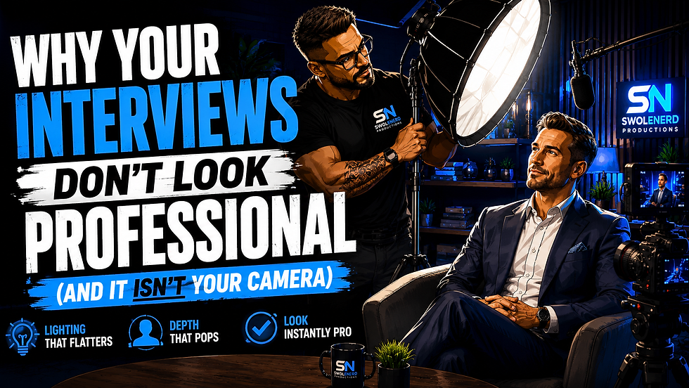 Why Your Interviews Don't Look Professional (And It Isn't Your Camera)