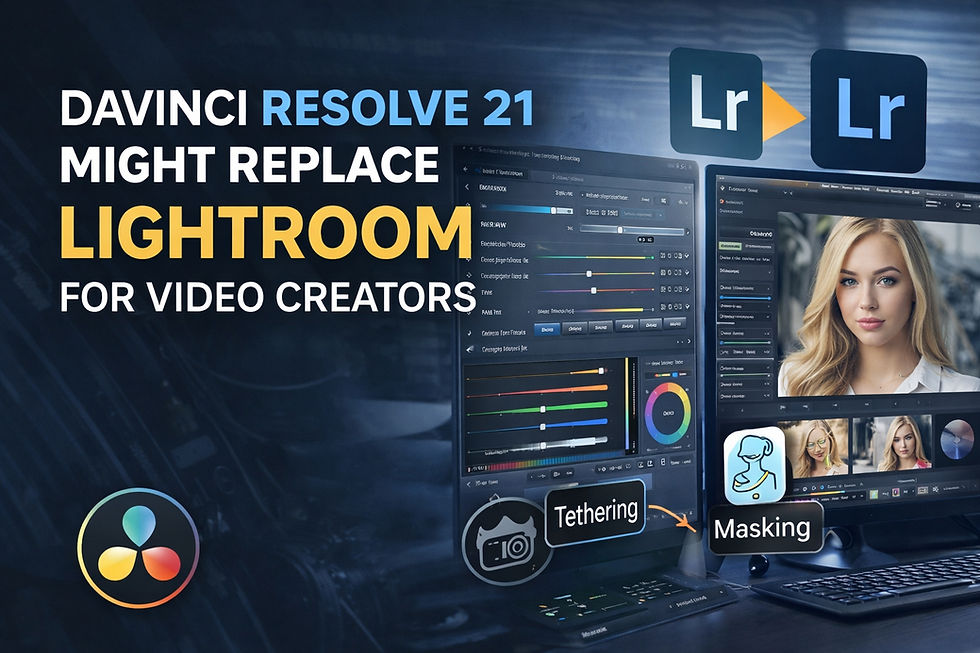 DaVinci Resolve 21 Might Replace Lightroom for Video Creators