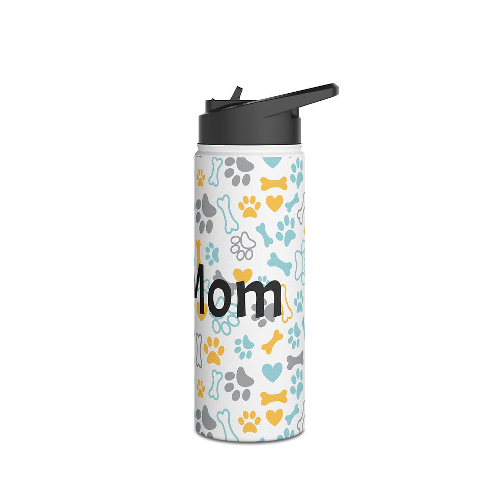 Thumbnail: "Dog Mom" Stainless Steel Water Bottle
