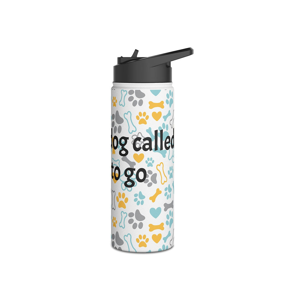 Thumbnail: My Dog Called- Stainless Steel Water Bottle - Keepsake for Pet Owners