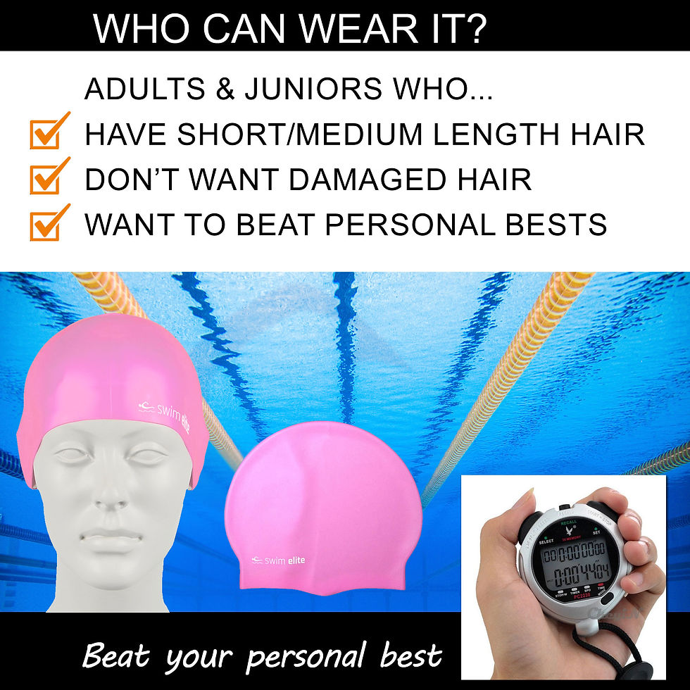 Thumbnail: Light Pink Silicone Swimming Cap