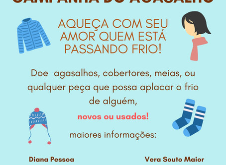 Aqueça o seu coração Aquecendo alguém que está com frio, por Diana Pessoa