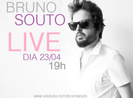 Hoje tem LIVE com Bruno Souto