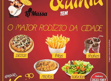 O maior rodízio da cidade é na Cantina La Massa