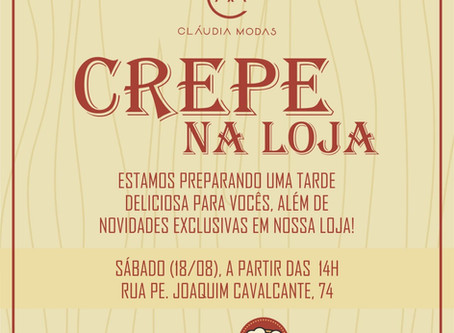 Cláudia Modas movimenta Tarde de Crepe e Moda