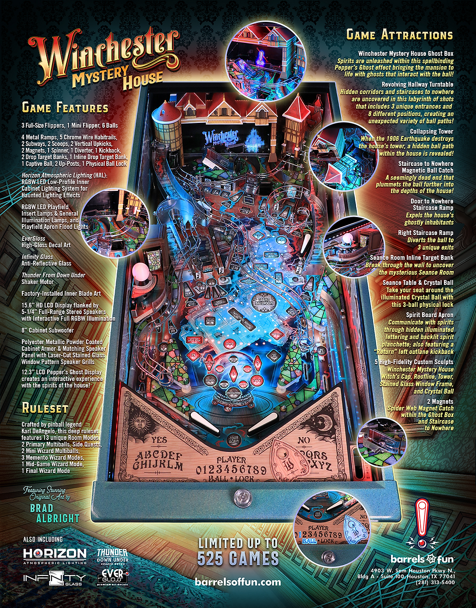 Winchester Mystery House Pinball