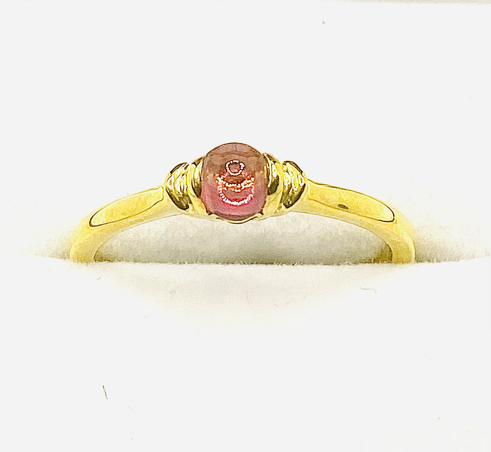 Thumbnail: Unique Ball Cut Tourmaline Ring in Sterling Silver