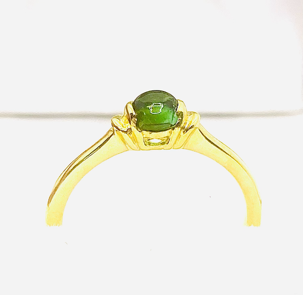 Thumbnail: Unique Ball Cut Tourmaline Ring in Sterling Silver