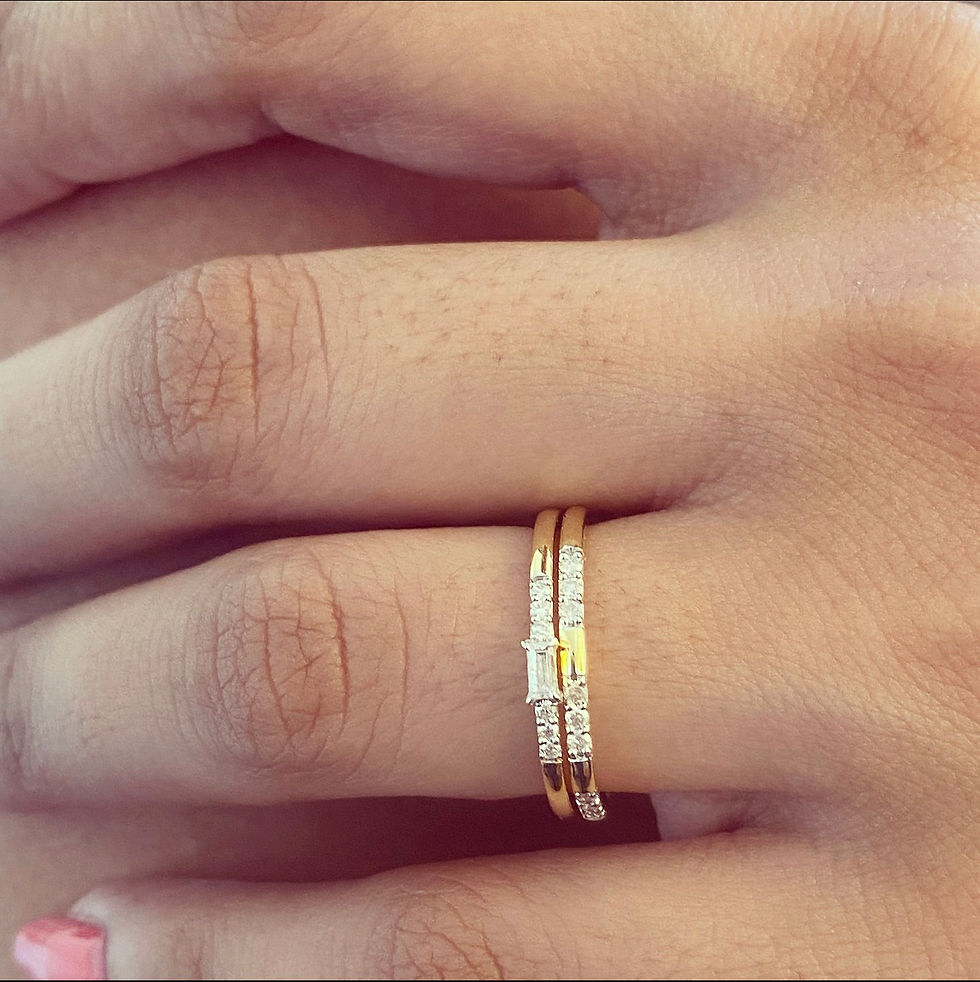 Thumbnail: The Empress - Natural Diamond & Gold Ring (10756)