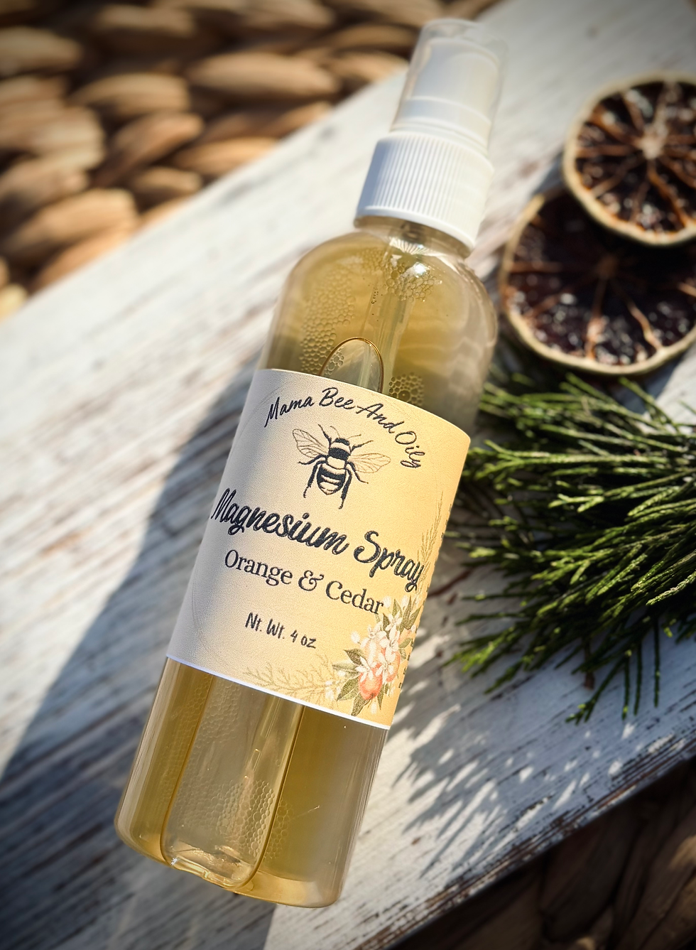 Orange & Cedar Magnesium Spray {4 oz} 