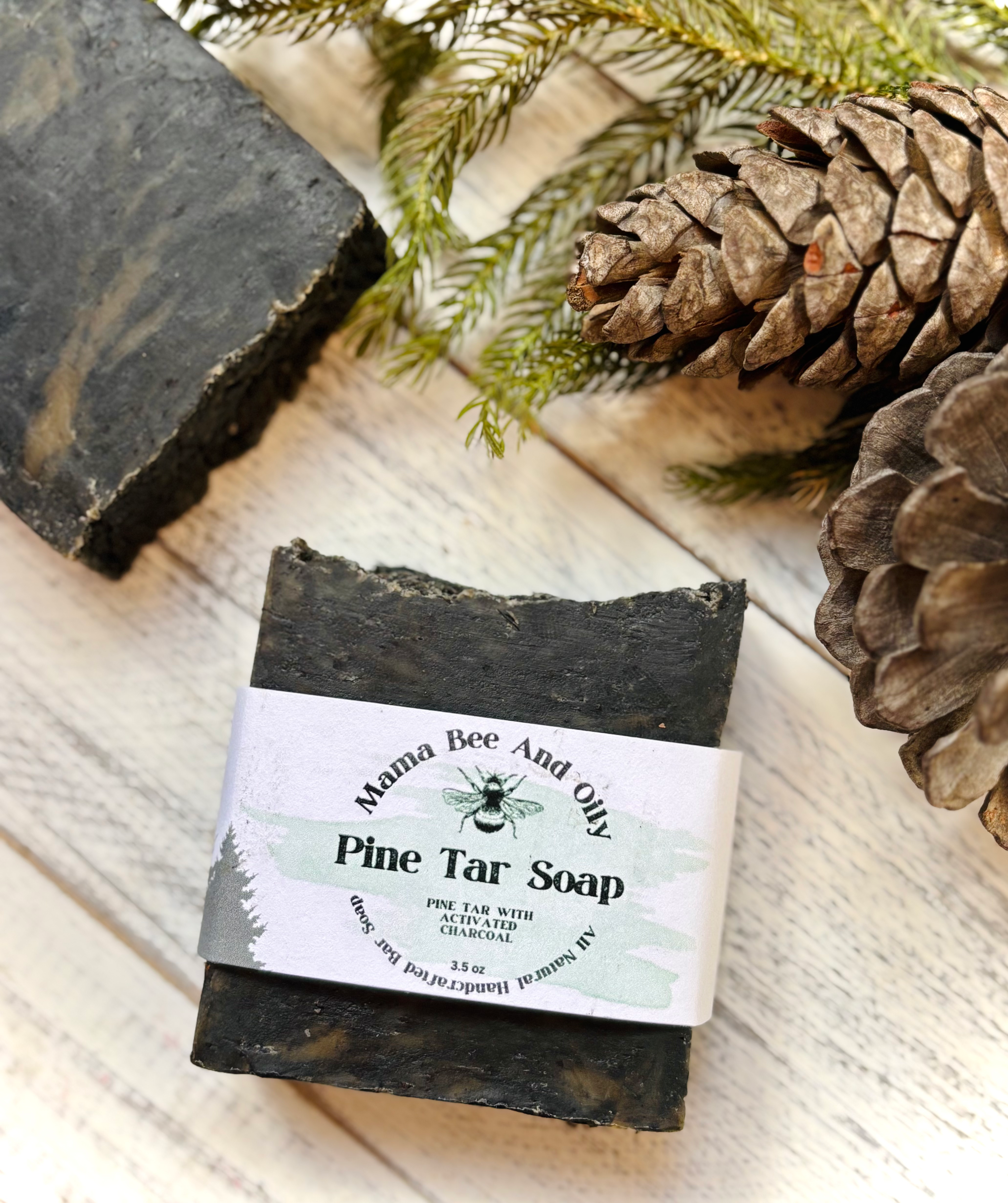 Exfoliating Pine Tar Soap {Pine. Cedarwood. Fir Scent}
