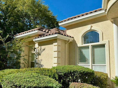 Professional residential painting showing smooth wall finish and exterior trim detail in Sacramento, California — ANCON Design Build