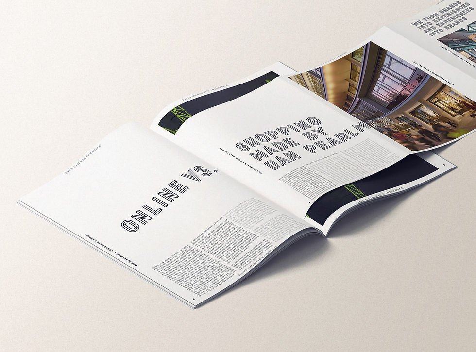 Aufgeschlagene Danzine-Fanzine-Doppelseite mit Innenlayout und modularem Rasterdesign