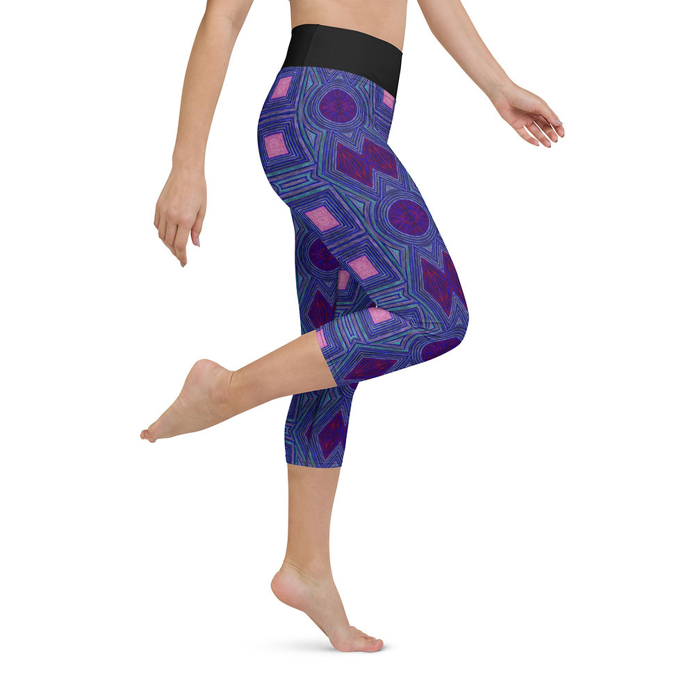 Thumbnail: Strange Gems Yoga Capri Leggings