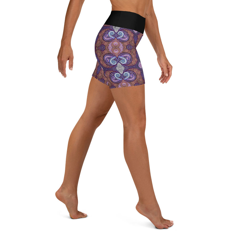 Thumbnail: Strange Waves Yoga Shorts