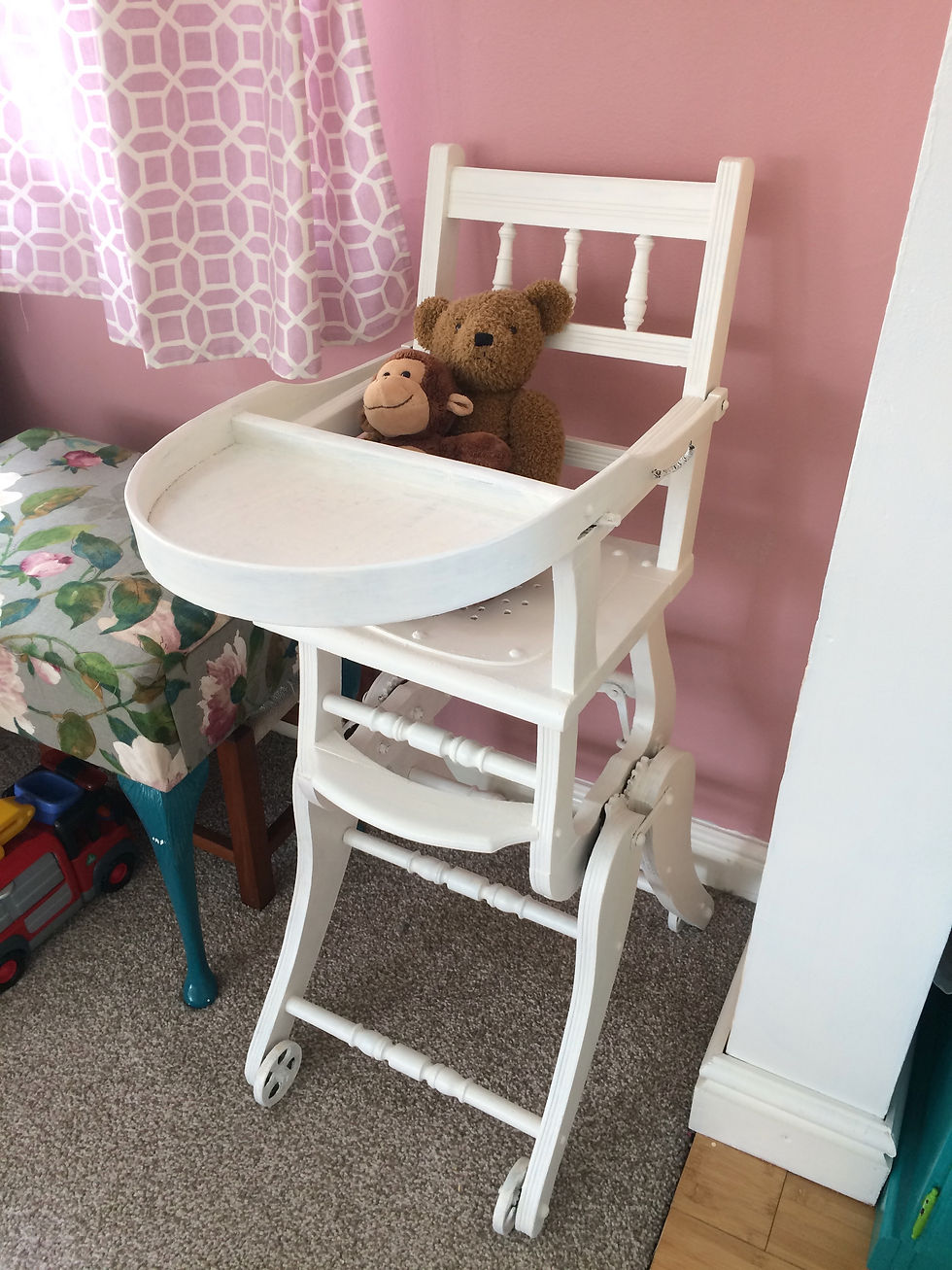 Vintage Victorian High Chair & Rocker