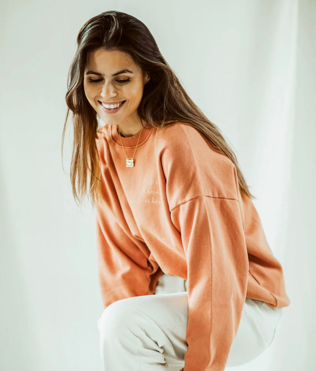 ELLA & RAPHA • Mama losse pasvorm brick dust