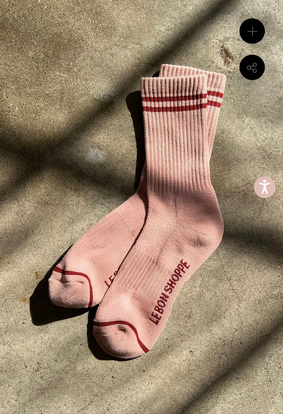 LE BON SHOPPE • Boyfriend socks vintage pink