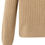 Thumbnail: Geribde coltrui met kabeldetail light camel