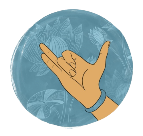 Illustration of Vishnu Mudra by Megha Patel for www.prana-sutra.com
