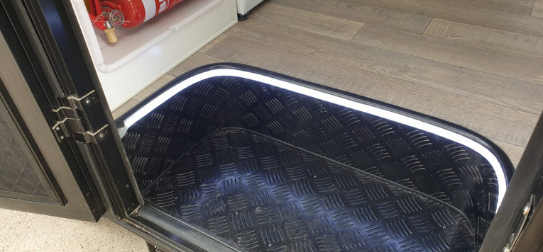 Step with LED Strip Light