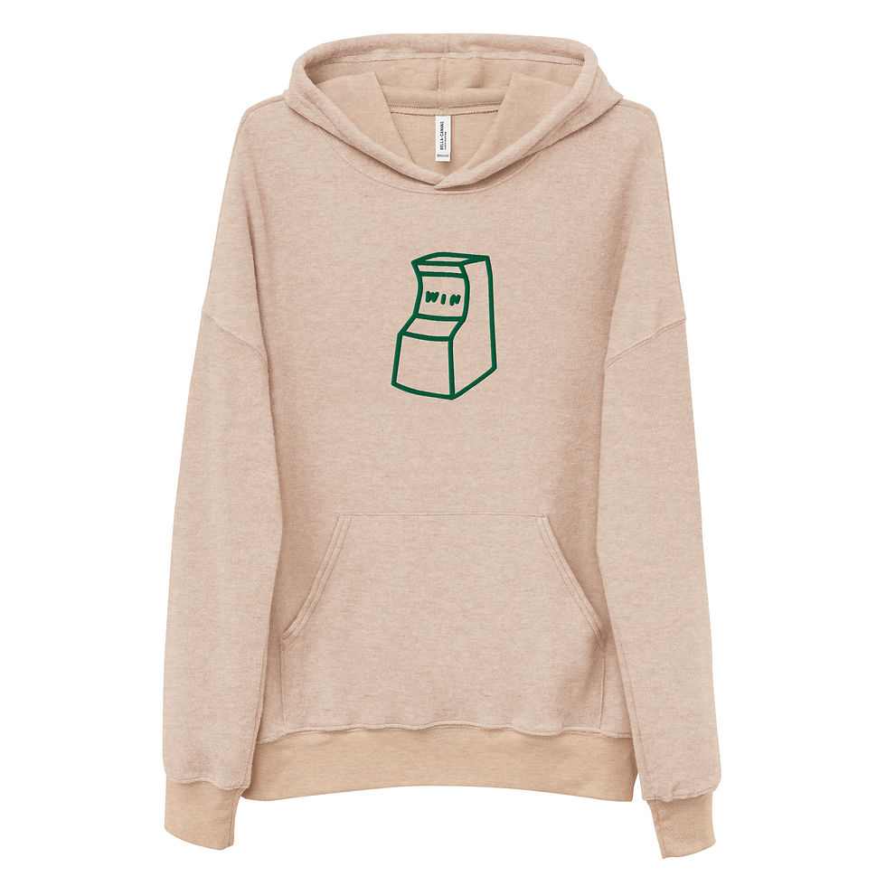 "WIN-Arcade" Unisex sueded fleece hoodie