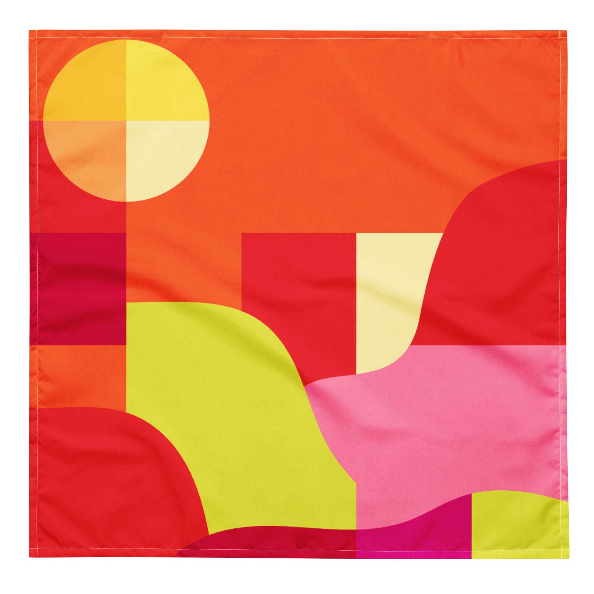 Colorful Shapes Landscape All-over print bandana