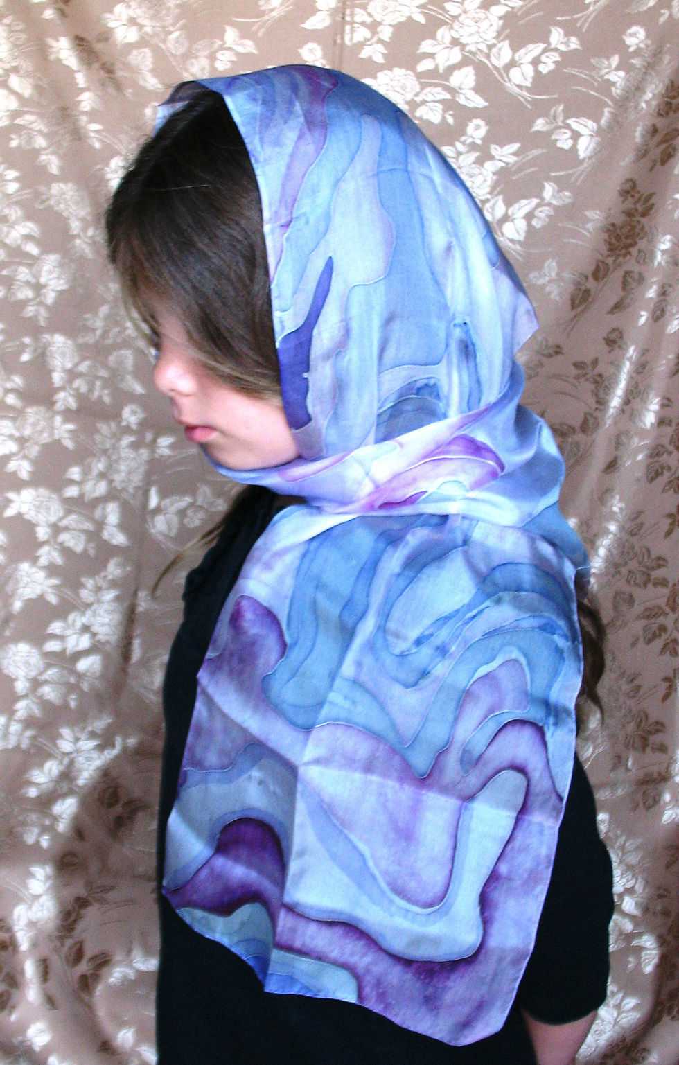 Blue silk shawl.JPG