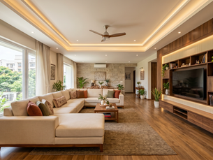 Interior designers in RR Nagar Bangalore - spacious family living room by House of Designs
