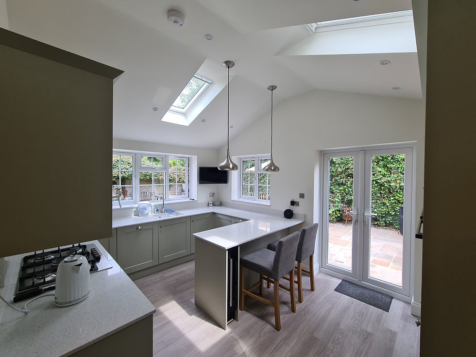 Sage shaker kitchen