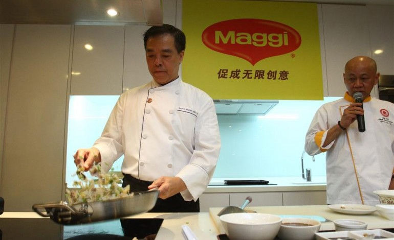 Chef Mango Tsang prepared foie gras and Wagyu beef fried rice at the event. Photos: The Star/Raymond Ooi