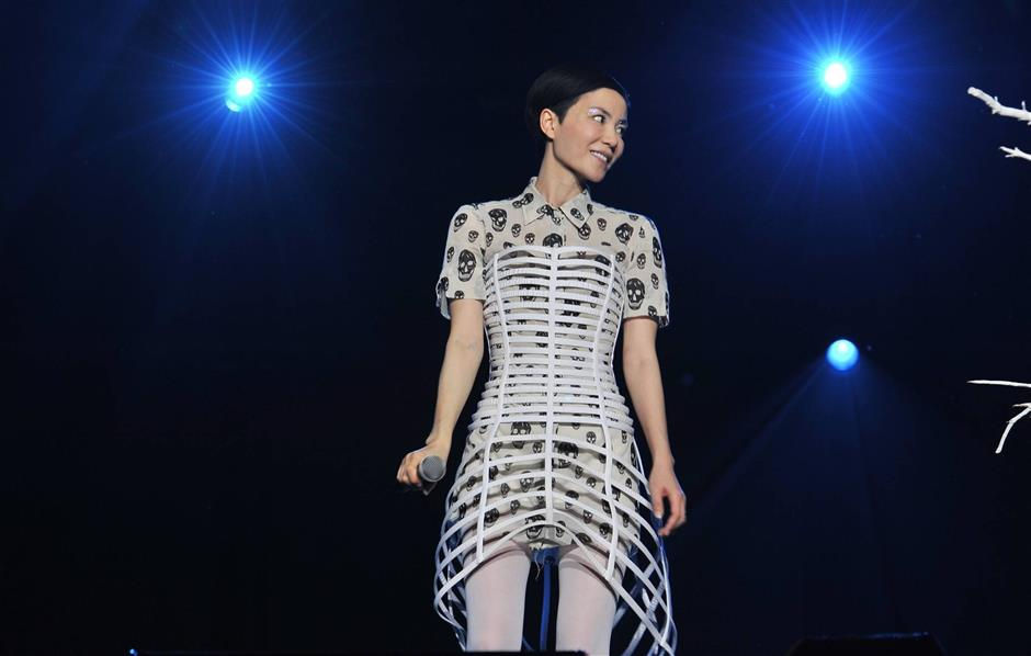 Faye Wong during her 2011 concert at Bukit Jalil Indoor Stadium, Kuala Lumpur. Photo: The Star