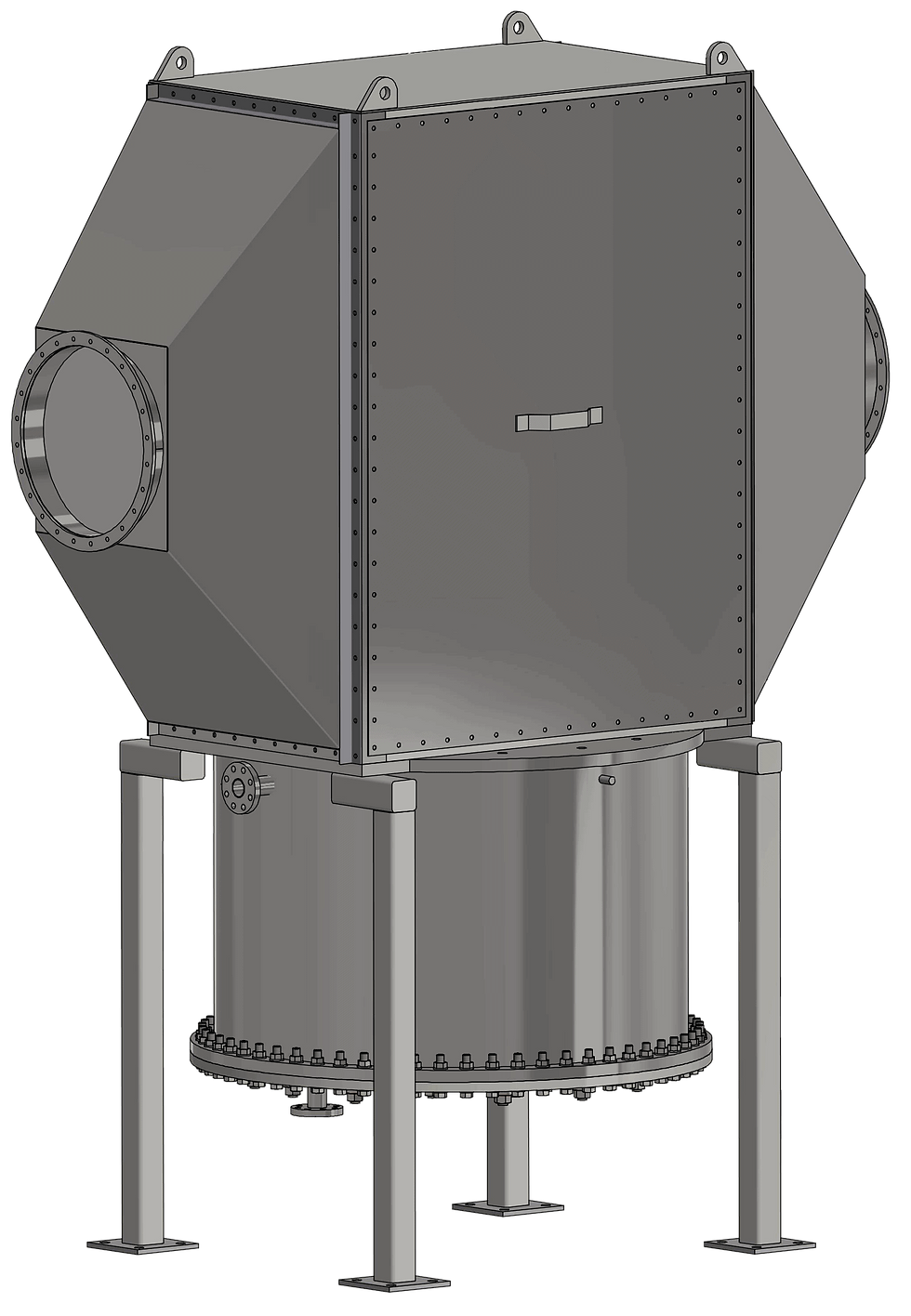 Steam-to-air heat pipe heat exchanger