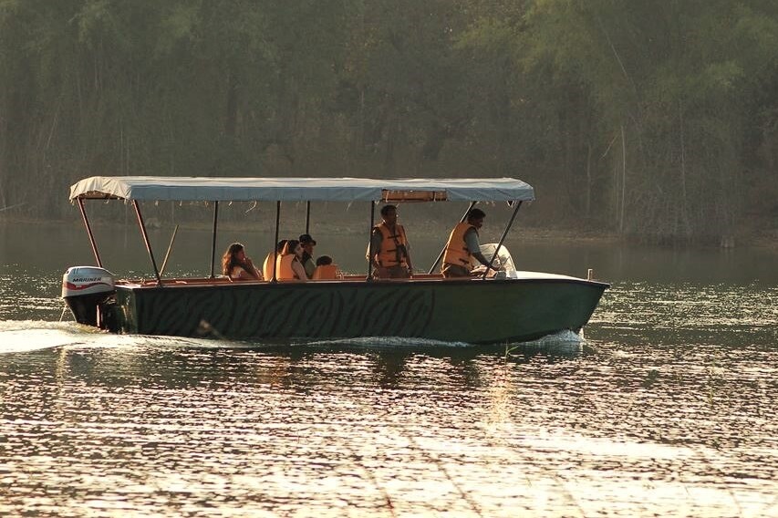 Jeep on a forest trail