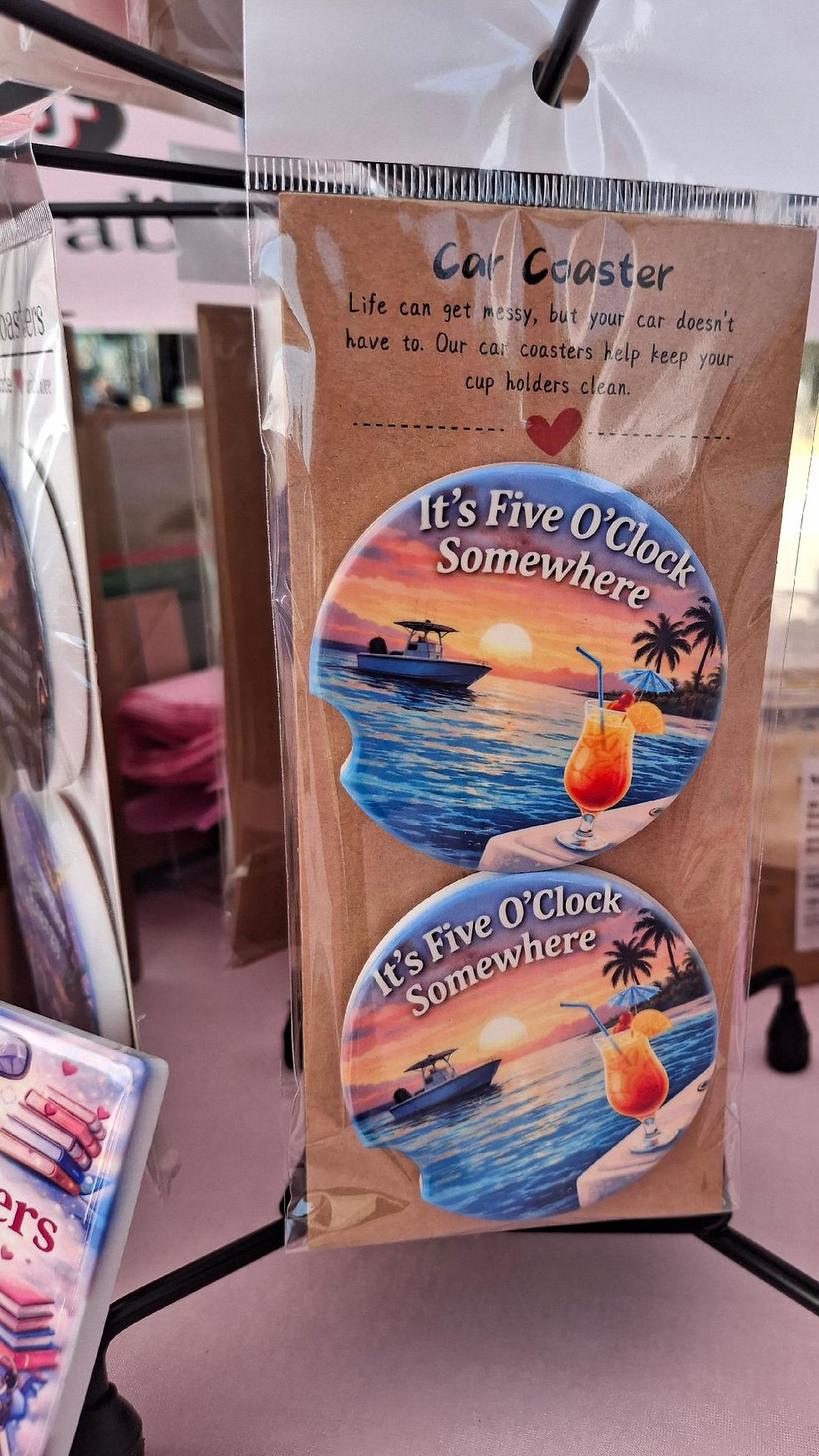 Thumbnail: Bookish Car Coasters