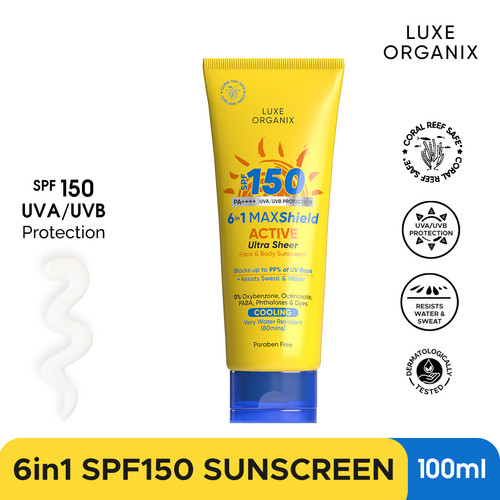 Luxe Organix SPF 150 Maxshield Face & Body Sunscreen 100ml Pinay Glow