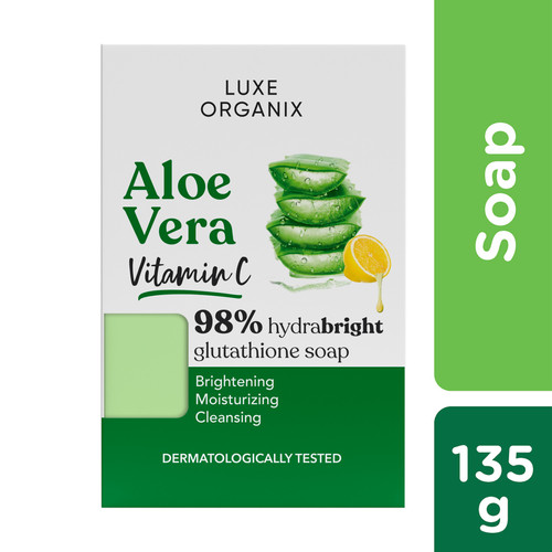 Luxe Organix Aloe Vera Natural Soap with Vitamin C and Glutathione