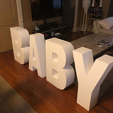 Just in Baby letters for baby shower dec