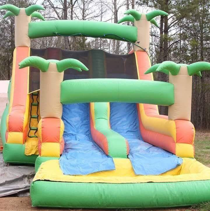 Thumbnail: The Double Lane Slide with Pool 16 ft