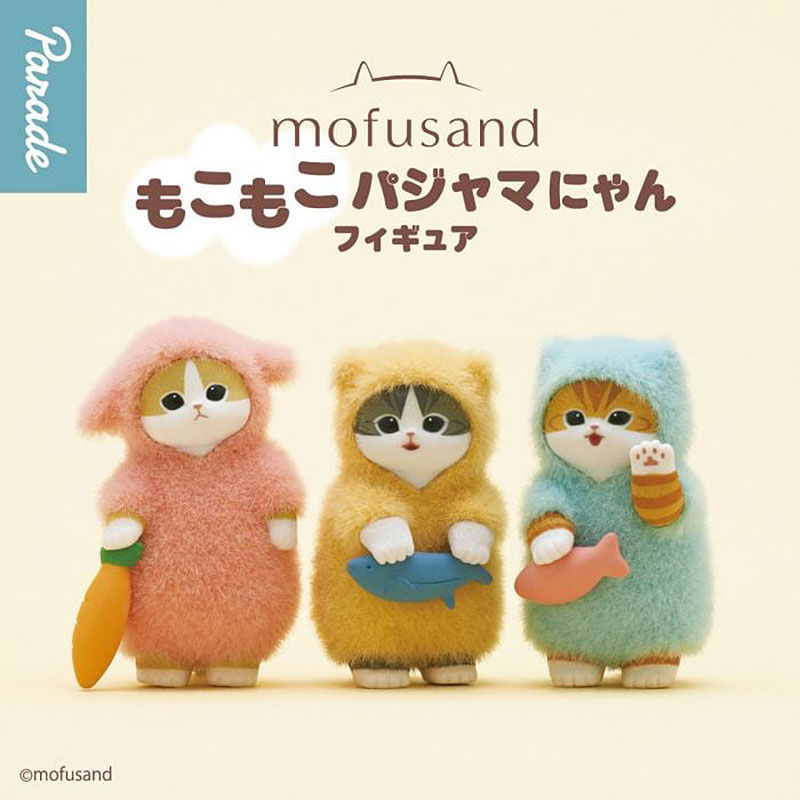 Mofusand Cats & Kittens Fluffy Pajamas Mini Figure